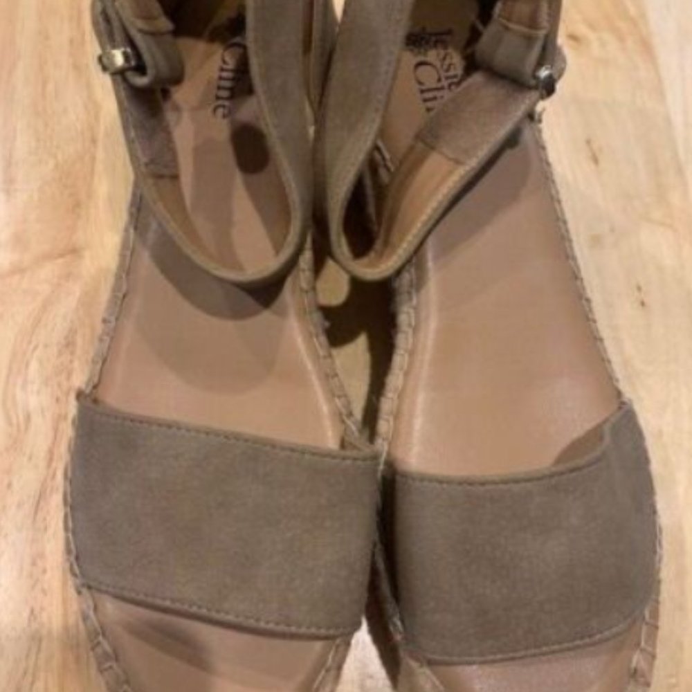 JESSICA CLINE Adele Tan Ankle Strap Sandals Size 9 M